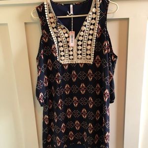 Pink blush boho dress